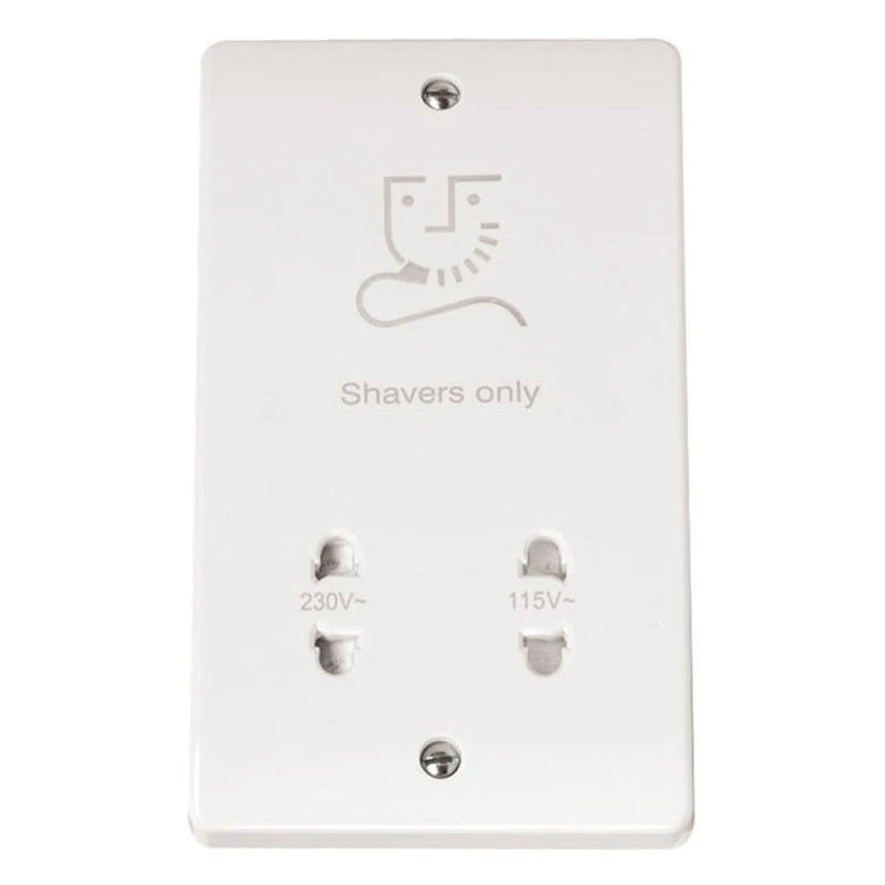 Click Mode Bathroom Shaver & Toothbrush — Polar White