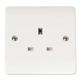 Click Mode 13A Unswitched Socket — Polar White