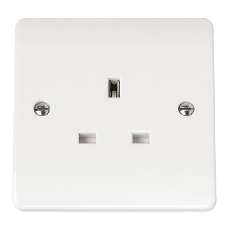 Click Mode 13A Unswitched Socket — Polar White