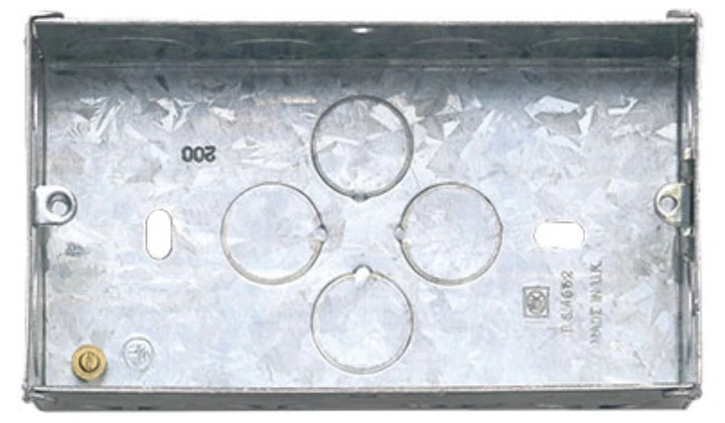 MK Logic Plus 50A 2-Gang DP Control Switch Neon — White