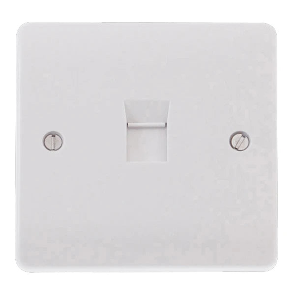 Click Mode Data, TV & Telephone Outlets — Polar White