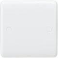 Knightsbridge Curved Edge Blanking Plates — White — 1 Gang