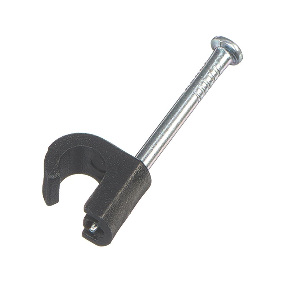 Vimark Cable Clips & Cleats — Round Coax 5–7mm 100pk