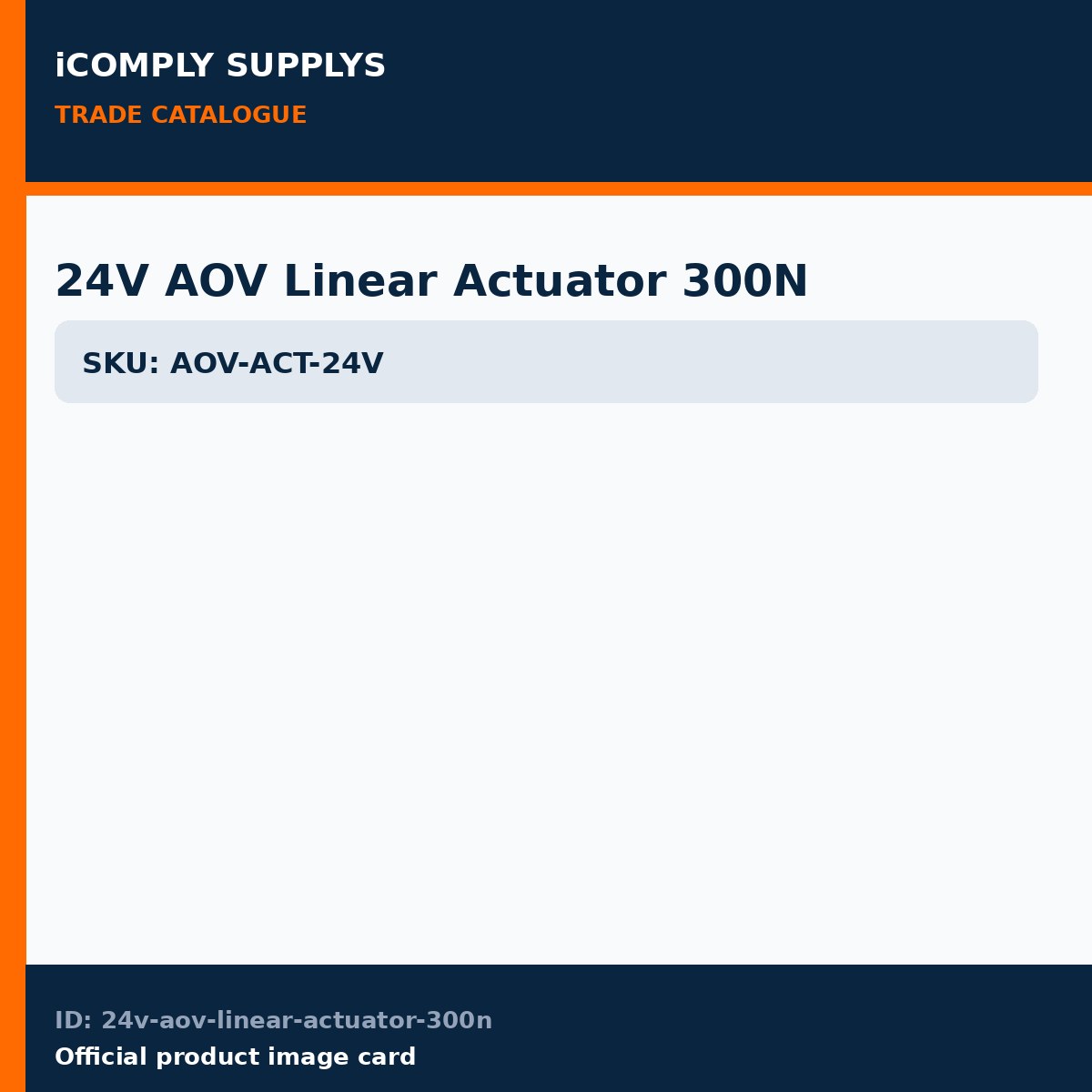 24V AOV Linear Actuator 300N