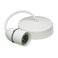 Knightsbridge B22 Pendant Holder / Pendant Set — White — 6" Pendant Set B22
