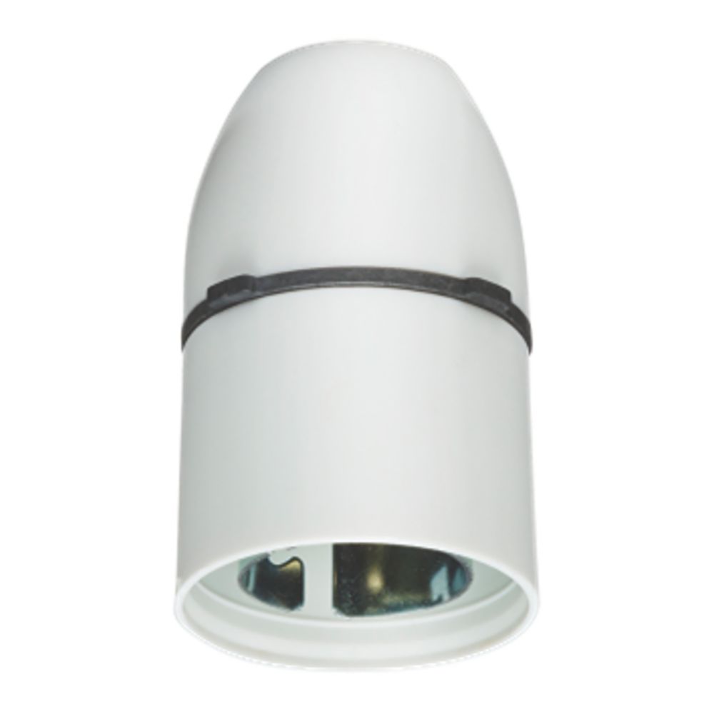 Knightsbridge B22 Pendant Holder / Pendant Set — White — Pendant Holder B22 20-pack