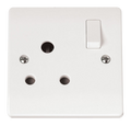 Click Mode Round Pin Socket — Polar White