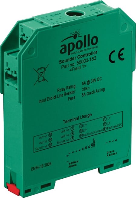 Apollo XP95 DIN-Rail AV Control Module 5A | Model 55000-182 — Trade Pack of 5