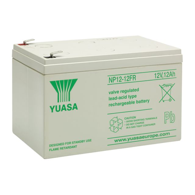 Yuasa NP12-12FR 12V 12Ah Flame-Retardant VRLA Battery | Model NP12-12FR — Trade Pack of 10