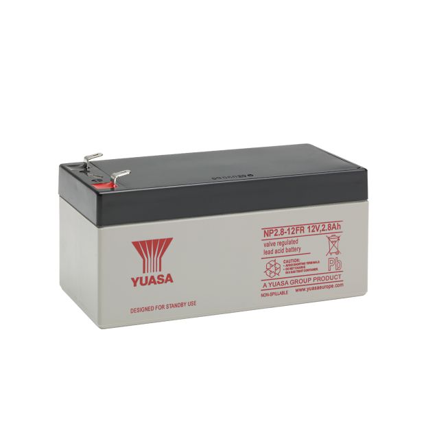Yuasa NP2.8-12FR 12V 2.8Ah Flame-Retardant VRLA Battery | Model NP2.8-12FR — Trade Pack of 20