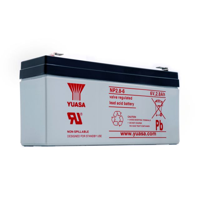 Yuasa NP2.8-6 6V 2.8Ah VRLA Sealed Lead Acid Battery | Model NP2.8-6