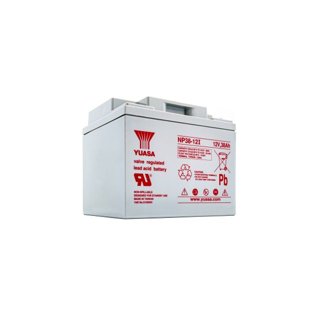 Yuasa NP38-12I 12V 38Ah VRLA Sealed Lead Acid Battery | Model NP38-12I — Trade Pack of 10