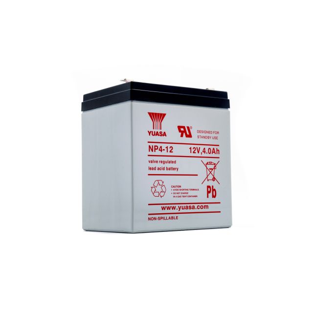 Yuasa NP4-12 12V 4Ah VRLA Sealed Lead Acid Battery | Model NP4-12