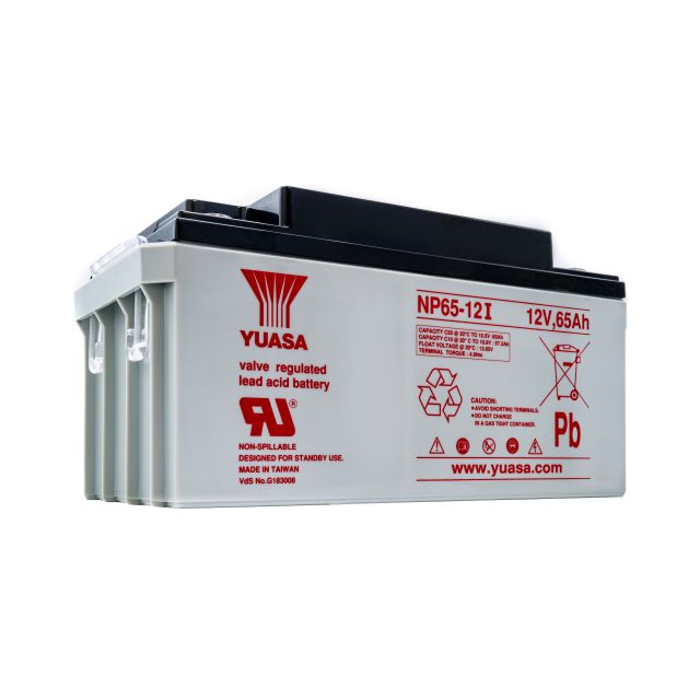 Yuasa NP65-12I 12V 65Ah VRLA Sealed Lead Acid Battery | Model NP65-12I — Trade Pack of 5