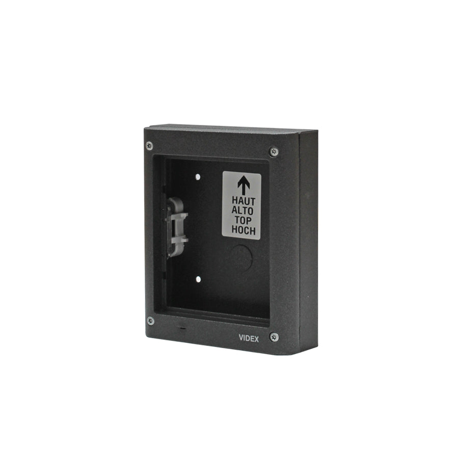 Videx 4881 4000 Series 1-Module Surface Outdoor Back Box Gun Metal | Model 4881