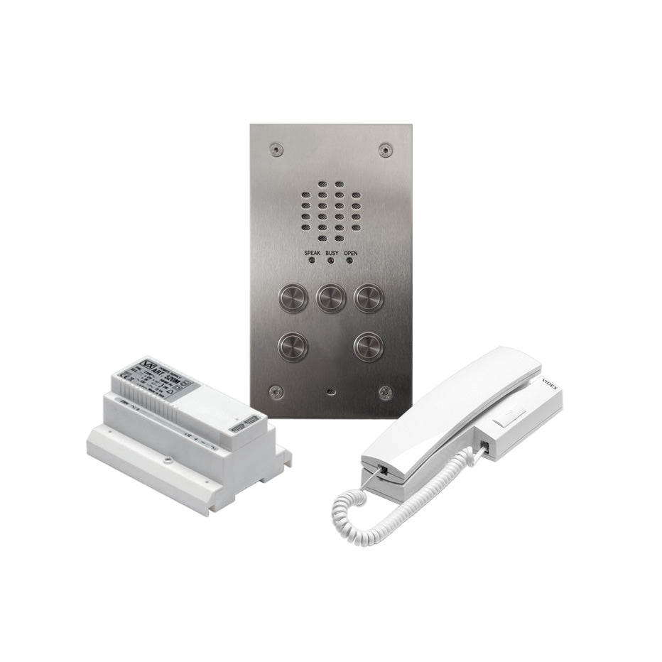 Videx VR120DK-5 Vandal Resistant 5-Way Flush Audio Kit | Model VR120DK-5