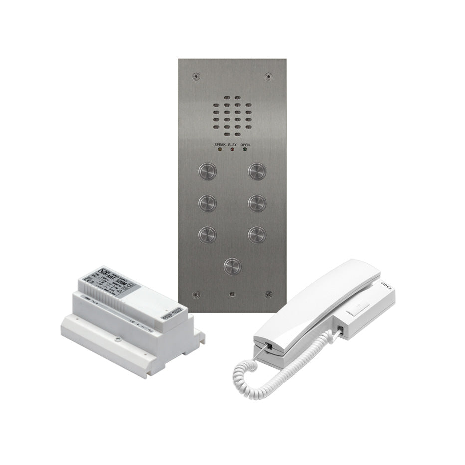 Videx VR120DK-7 Vandal Resistant 7-Way Flush Audio Kit | Model VR120DK-7