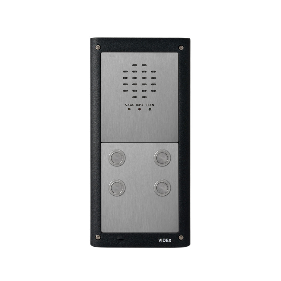 Videx VR4K-4 4-Way Flush Vandal Resistant Audio Kit | Model VR4K-4