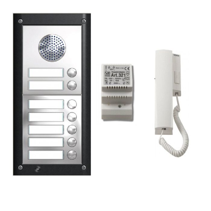 Videx 4K-7S 4000 Series 7-Way Surface Audio Door Entry Kit | Model 4K-7S