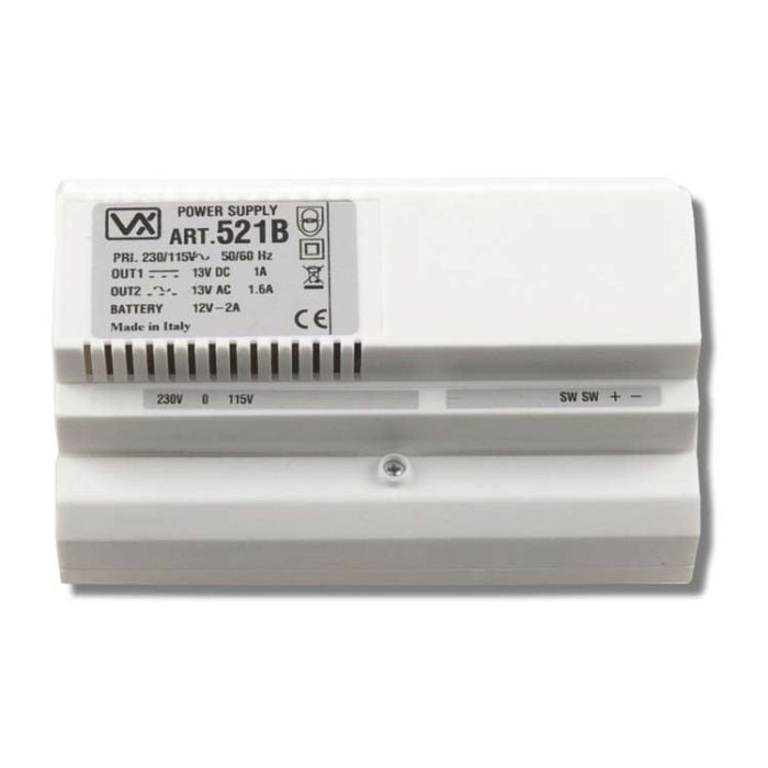 Videx 521 12Vdc DIN Rail Power Supply for Door Entry | Model 521 | Product photo