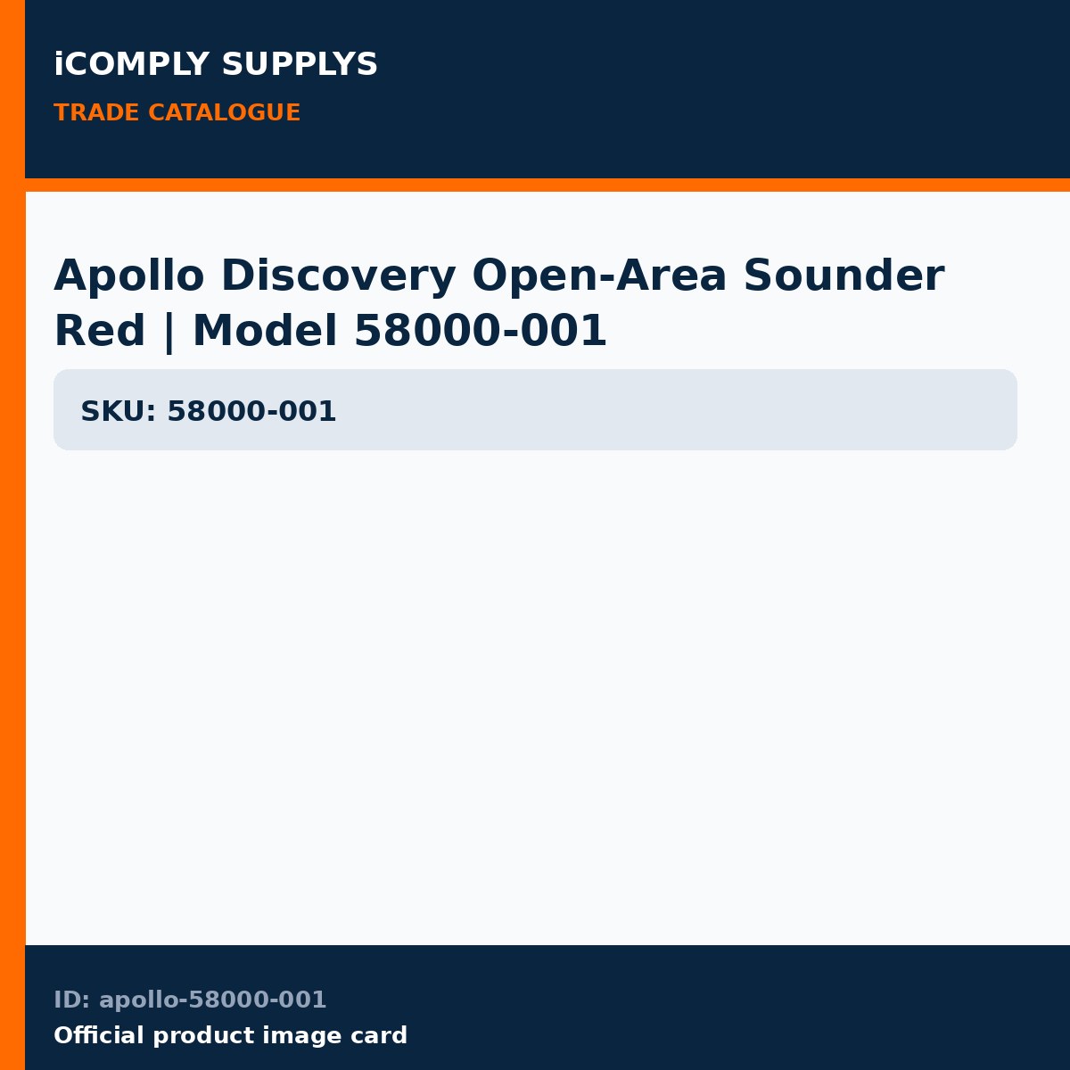 Apollo Discovery Open-Area Sounder Red | Model 58000-001