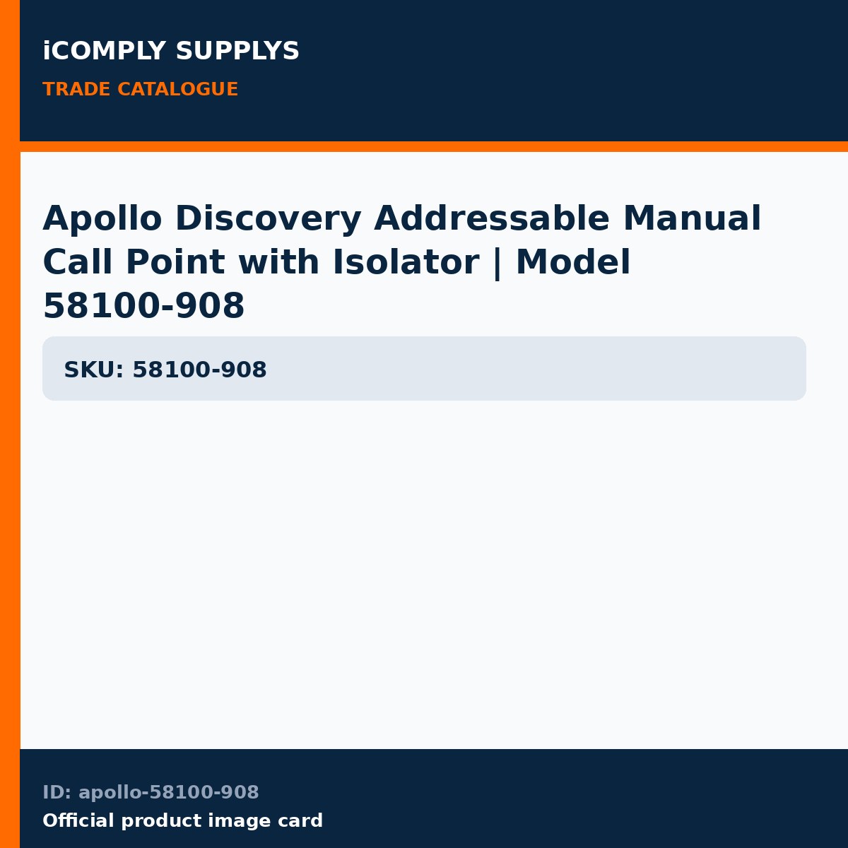 Apollo Discovery Addressable Manual Call Point with Isolator | Model 58100-908