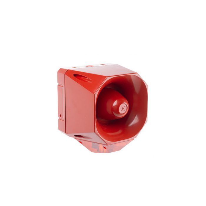 Fulleon Asserta Maxi Sounder Beacon 24V Red Body Red Lens | Model AS/SB/24/120/R/RL — Trade Pack of 10