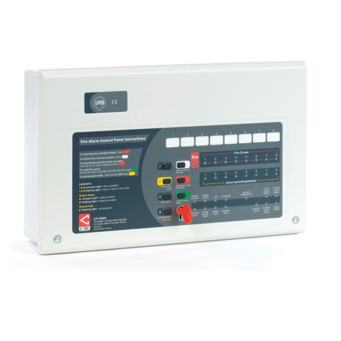 C-TEC CFP702-4 CFP Standard 2-Zone Conventional Fire Panel | Model CFP702-4 | Product photo
