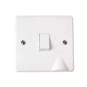Click Mode 20A DP Isolator & Flex Outlet — Polar White