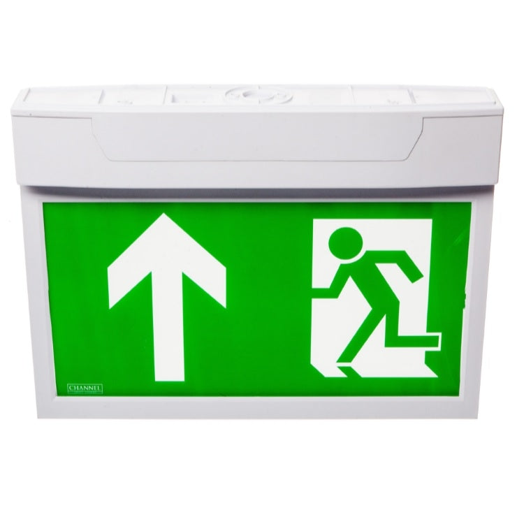 Channel Safety Camber LED Surface Mounted Exit Sign | Model E/CAMBER/SURF