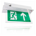 Channel Safety Vale LED Emergency Exit Sign White Self-Test | Model E/CHVL/M3/L/WHST