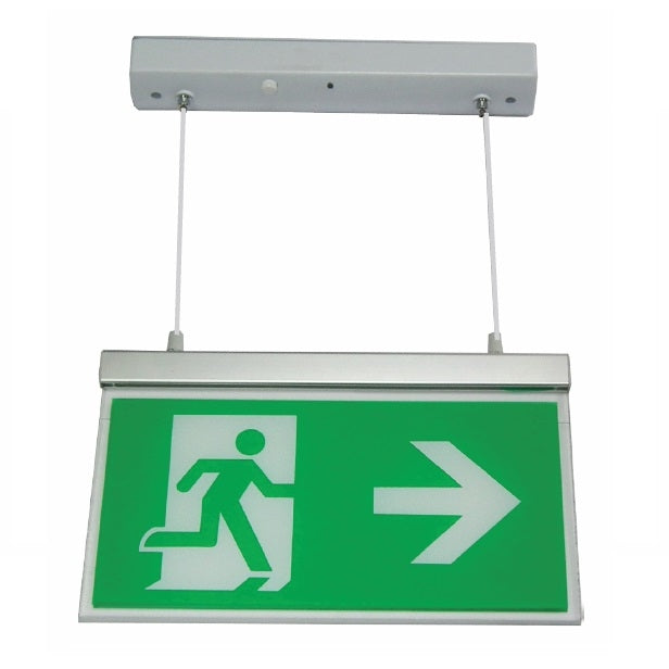 Channel Safety Razor LED Hanging Exit Blade Sign 3hr | Model E/RZ/M3/LED/H/LI