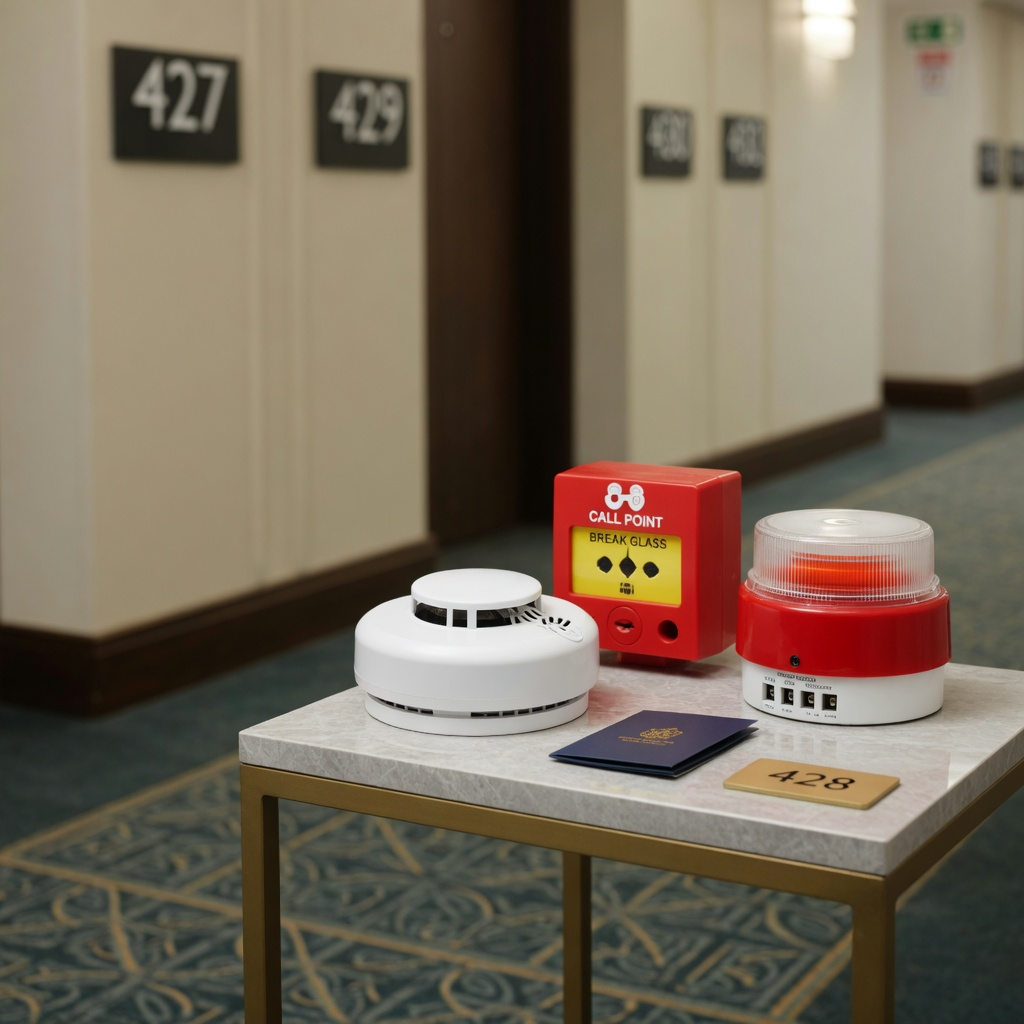 UK hotel corridor addressable fire kit