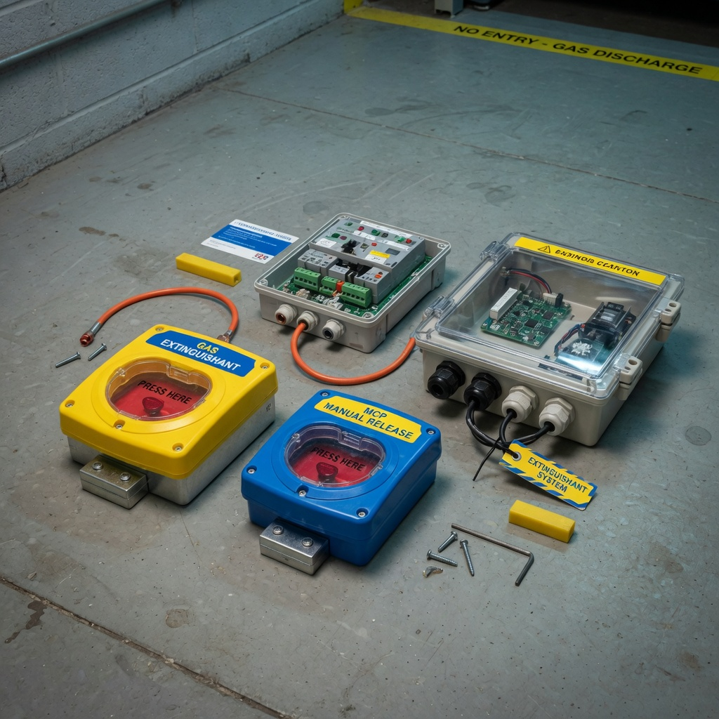 UK industrial plant room MCP / extinguishant kit