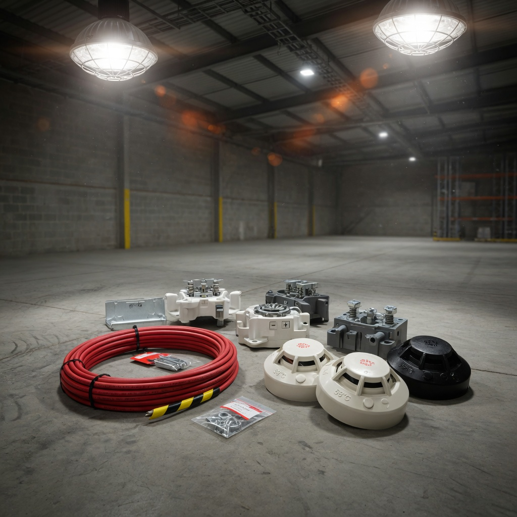 UK warehouse high-ceiling heat detection kit
