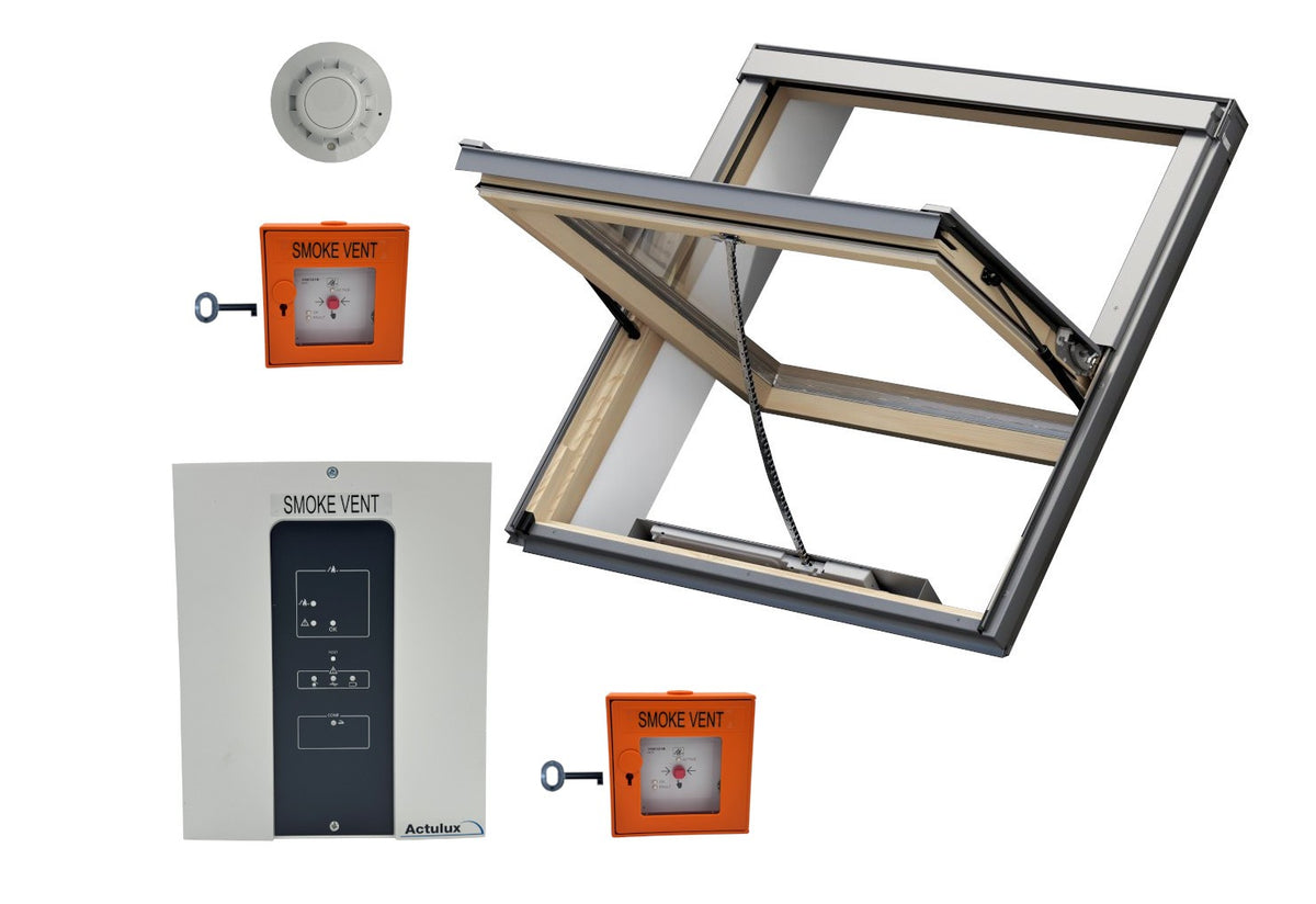 Ventlux RV/S6A smoke-vent roof-window kit