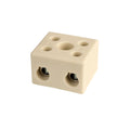 Hylec DESTB-1002 2-Way 57A High Temperature Ceramic Terminal Block | Model DESTB-1002 — Trade Pack of 5