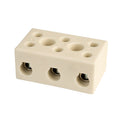 Hylec DESTB-1003 3-Way 57A High Temperature Ceramic Terminal Block | Model DESTB-1003 | Product photo