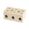 Hylec DESTB-1003 3-Way 57A High Temperature Ceramic Terminal Block | Model DESTB-1003 — Trade Pack of 5